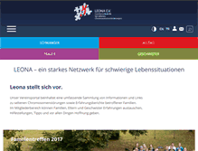 Tablet Screenshot of leona-ev.de